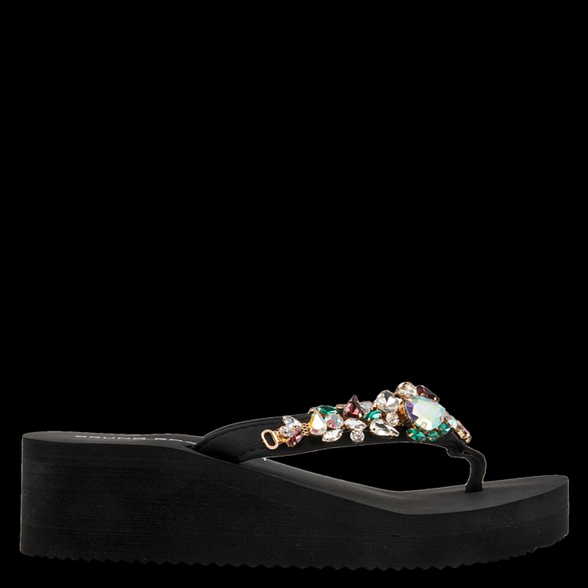 BRUNO ROSSI - Sandalia Casual Mujer Negro Bruno Rossi