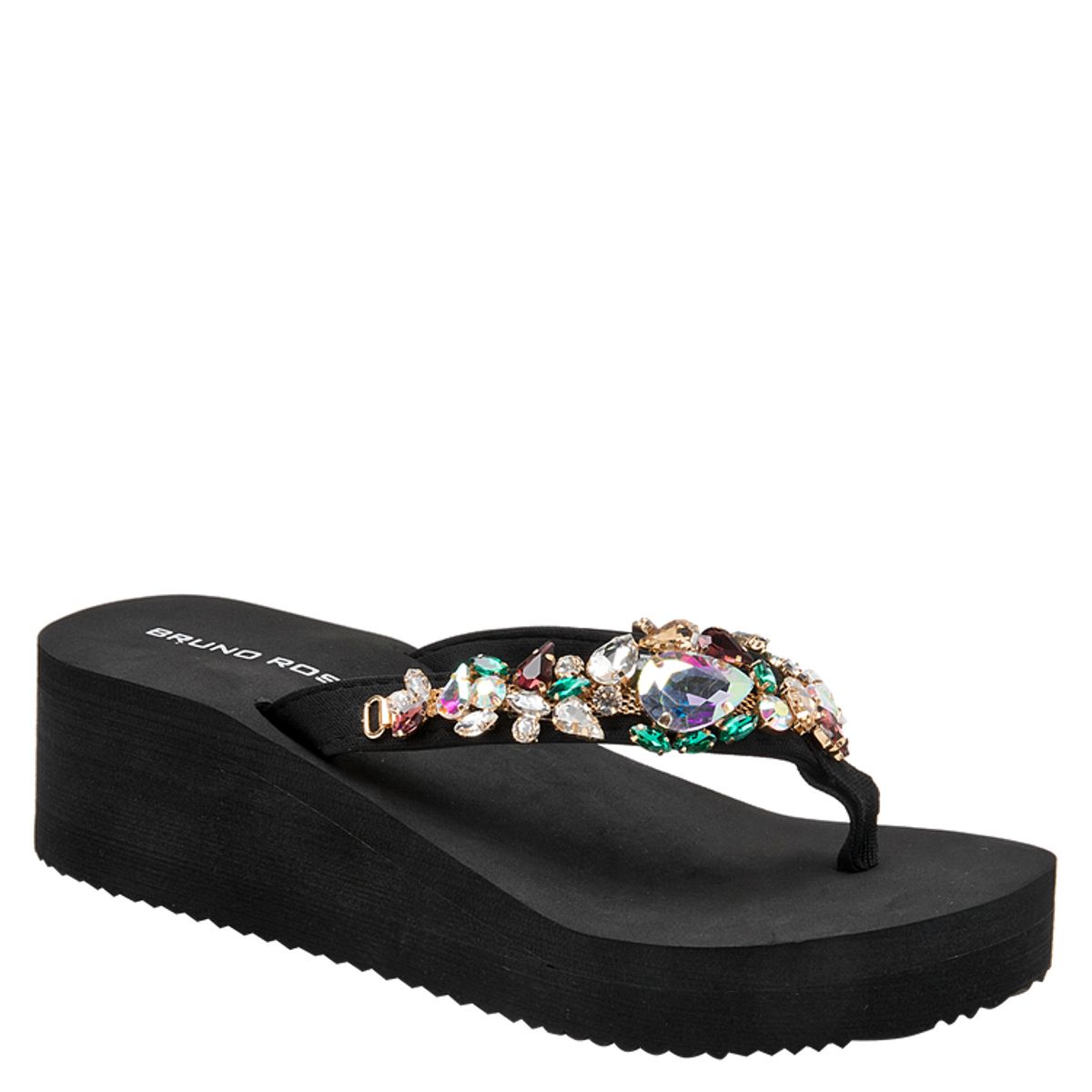 BRUNO ROSSI - Sandalia Casual Mujer Negro Bruno Rossi