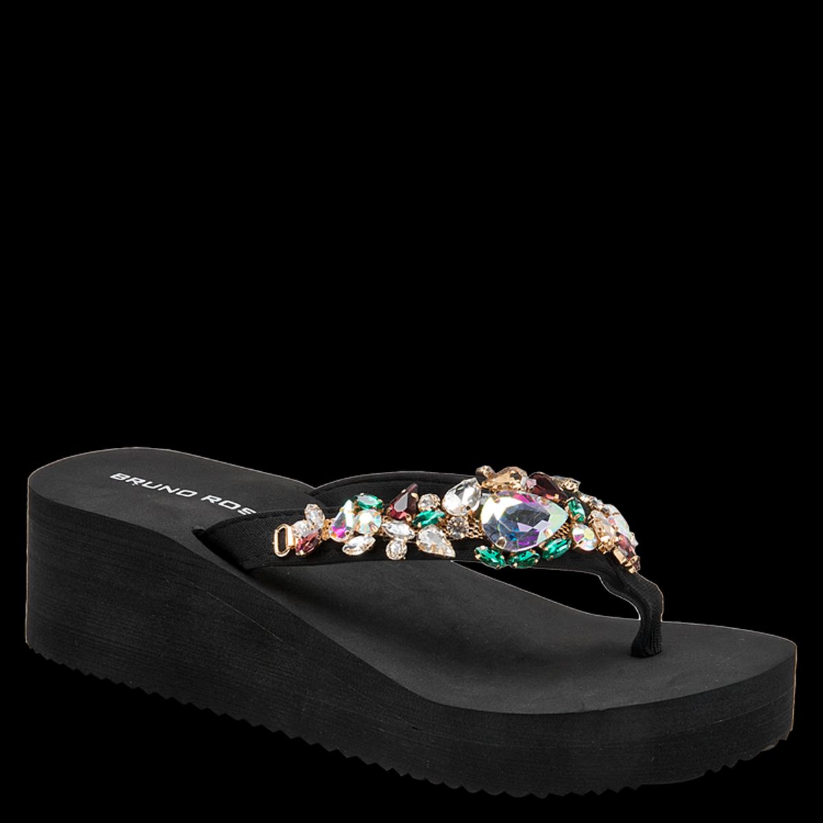 BRUNO ROSSI - Sandalia Casual Mujer Negro Bruno Rossi