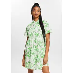 ESPRIT - Vestido Corto Estampado Mujer