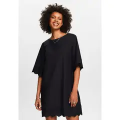ESPRIT - Minivestido Bordado De Manga Acampanada Mujer