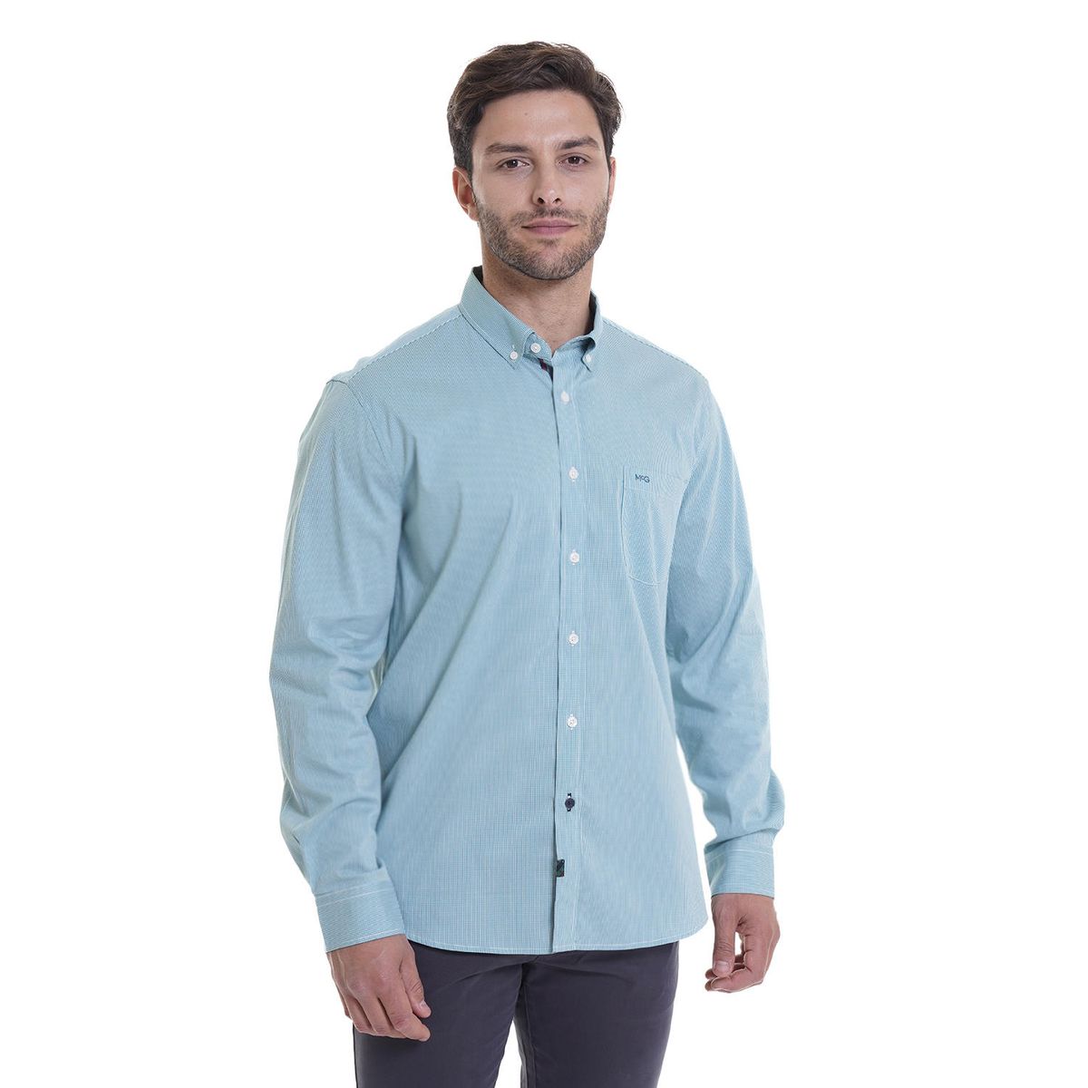 MCGREGOR - Camisa Bronx Micro Cuadro Regular Fit MCGREGOR