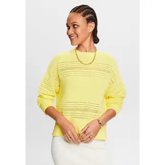 ESPRIT - Sweater De Punto Calado Mujer