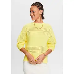 ESPRIT - Sweater De Punto Calado Mujer