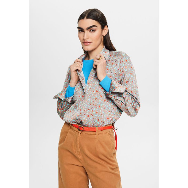 ESPRIT - Blusa Camisera Estampada Mujer Esprit ESPRIT