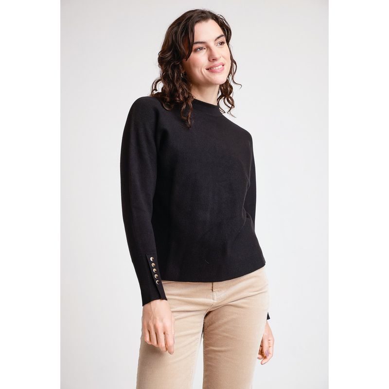 CANADIENNE - Tejido de Mujer Modelo Hanae Color Negro