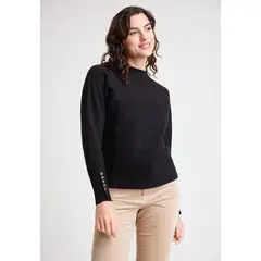 CANADIENNE - Tejido de Mujer Modelo Hanae Color Negro