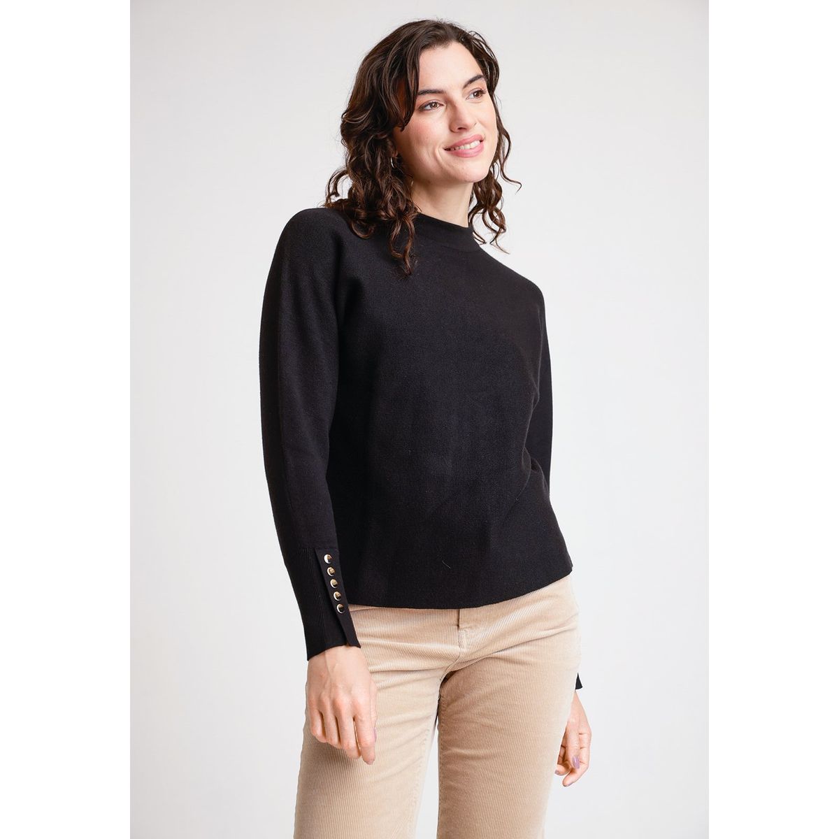 CANADIENNE - Tejido de Mujer Modelo Hanae Color Negro