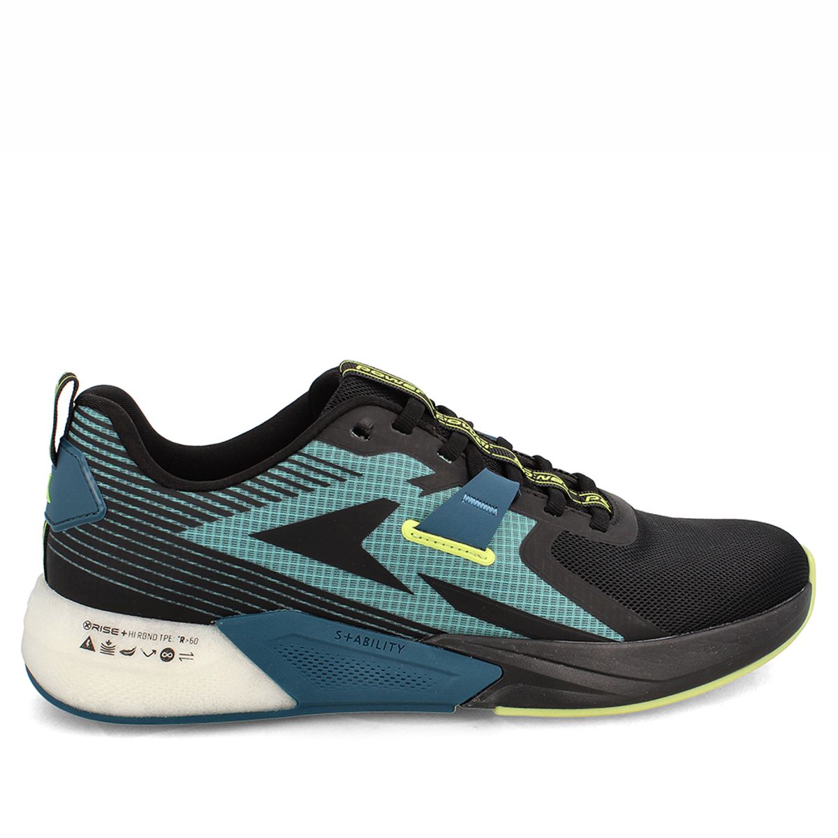 POWER - Zapatilla Hombre Power Xorise+300 Tr Cipher Negro-Turquesa