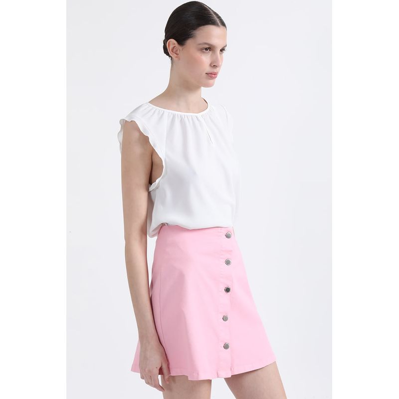 LIOLA - Blusa Volantes Romantico, Crudo Liola