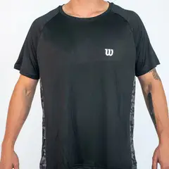 WILSON - Polera Hombre Pol-Elast Cab Negra