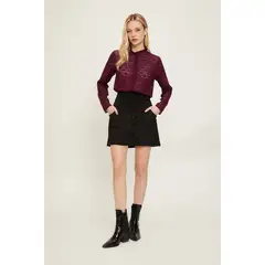 IO - Falda Concept Lisa Negro