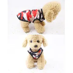 GENERICO - Polera para Mascota Perro Camuflado color Rojo Talla L