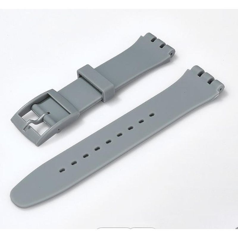R24 - Correa Compatible Reloj Swatch Silicona 12mm Colores