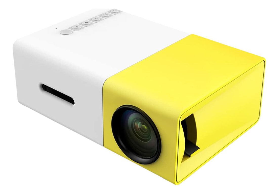 IMPORTCLICK Mini Proyector Video Película USB HDMI Amarillo Resolución 320 x 240