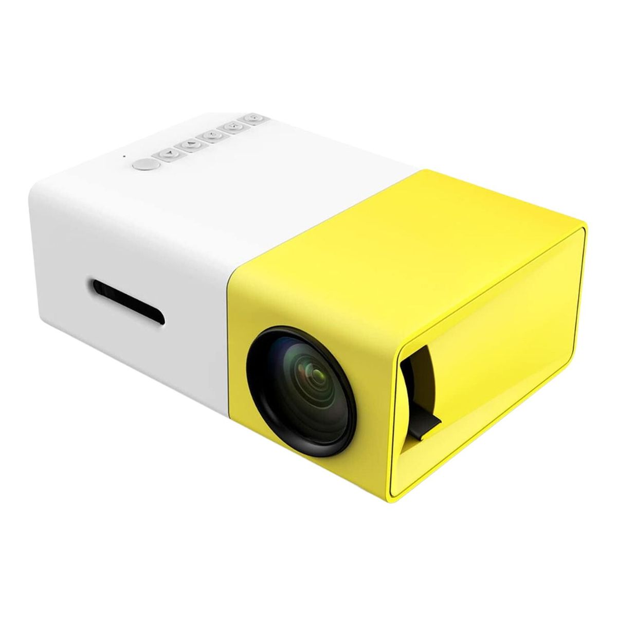 IMPORTCLICK - Mini Proyector Video Película USB HDMI Amarillo Resolución 320 x 240