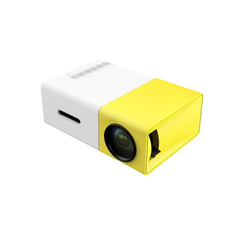 IMPORTCLICK - Mini Proyector Video Película USB HDMI Amarillo Resolución 320 x 240
