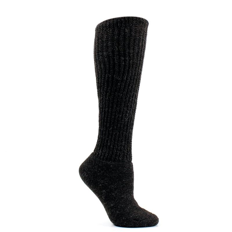 MONARCH - Calceta Fantasía Cashmere Montaña Negro Monarch