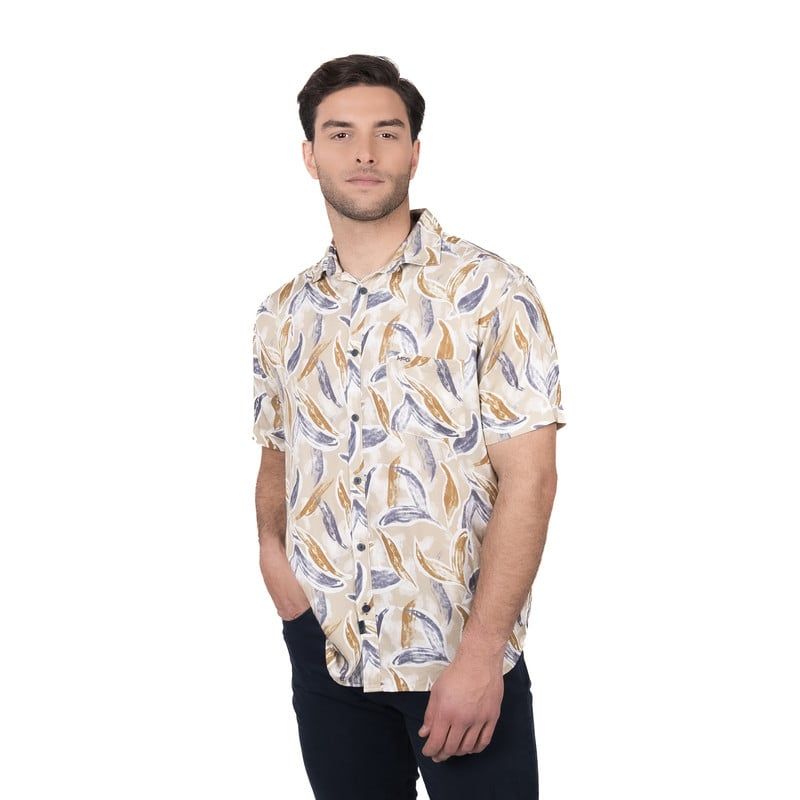 MCGREGOR - Camisa M/C Bowery Estampada Viscosa Regular Fit MCGREGOR