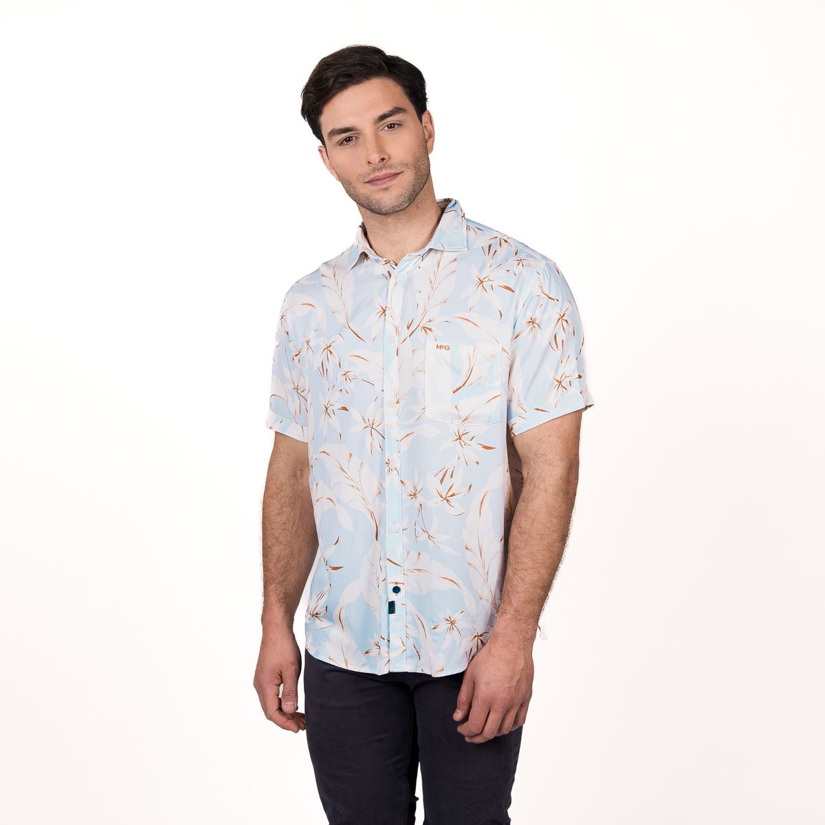 MCGREGOR - Camisa M/C Bowery Estampada Viscosa Regular Fit MCGREGOR