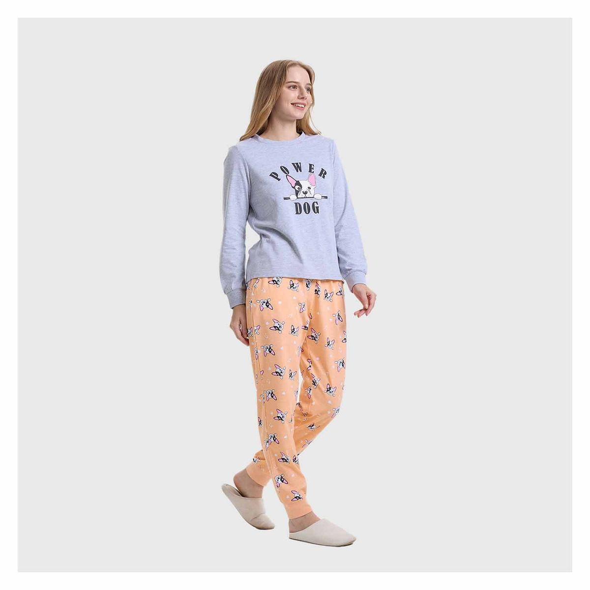 FASHION'S PARK - Pijama Mujer Print Gris Fashion's Park