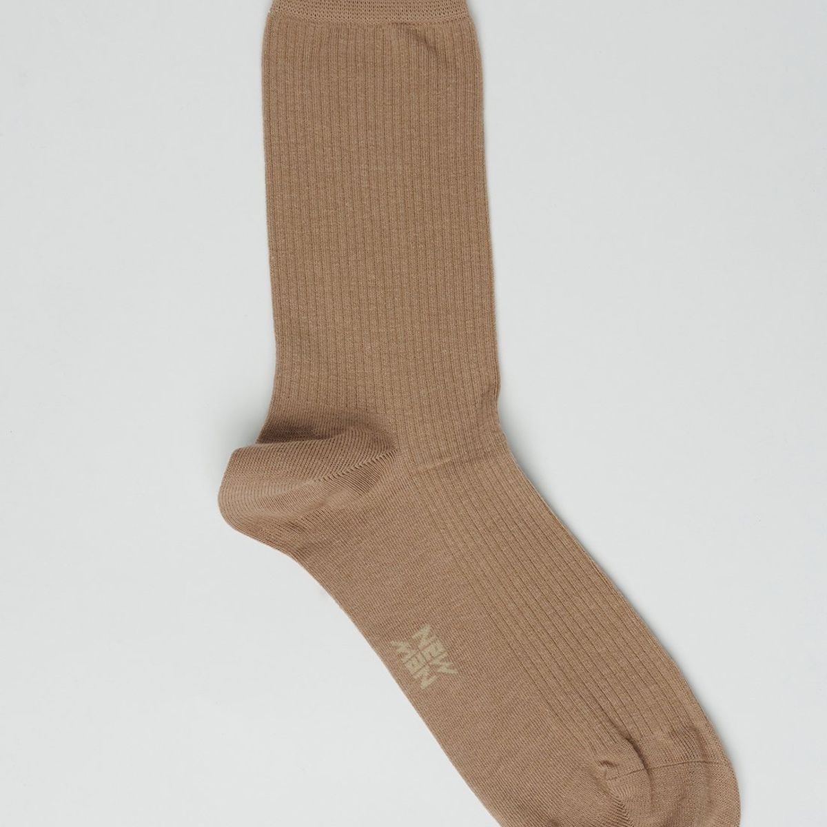 NEW MAN - Calcetin Basico Strip Beige New Man