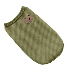 GENERICO - Polera Osito para Mascota Perro color Verde Talla L