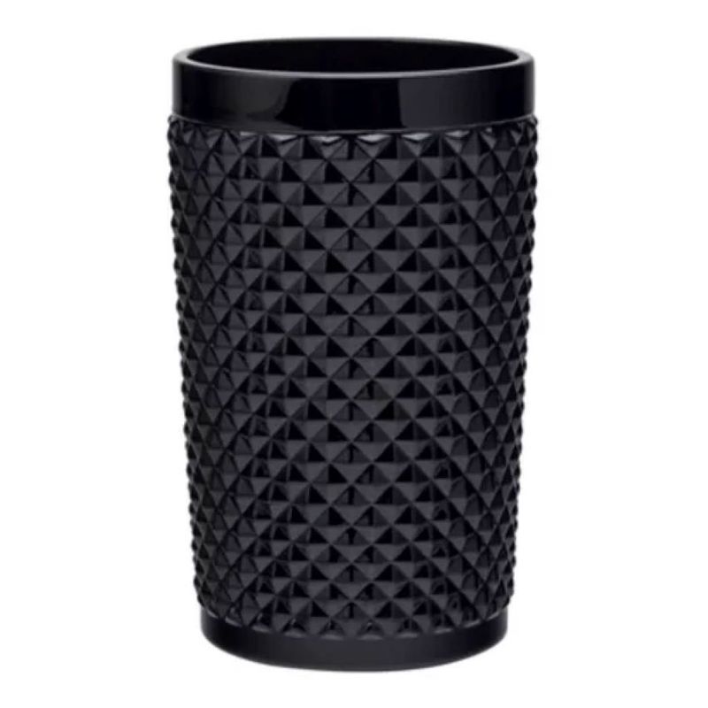 UTOPIA - Vaso Vidrio Alto Negro 390Cc Onyx