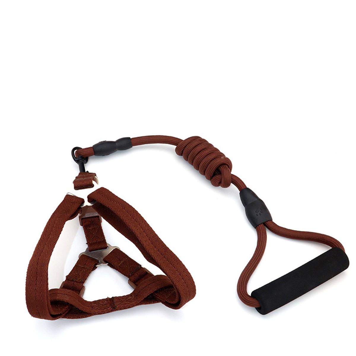 MASCO TODO - Arnés más Correa para Perros Mascotas Marrón