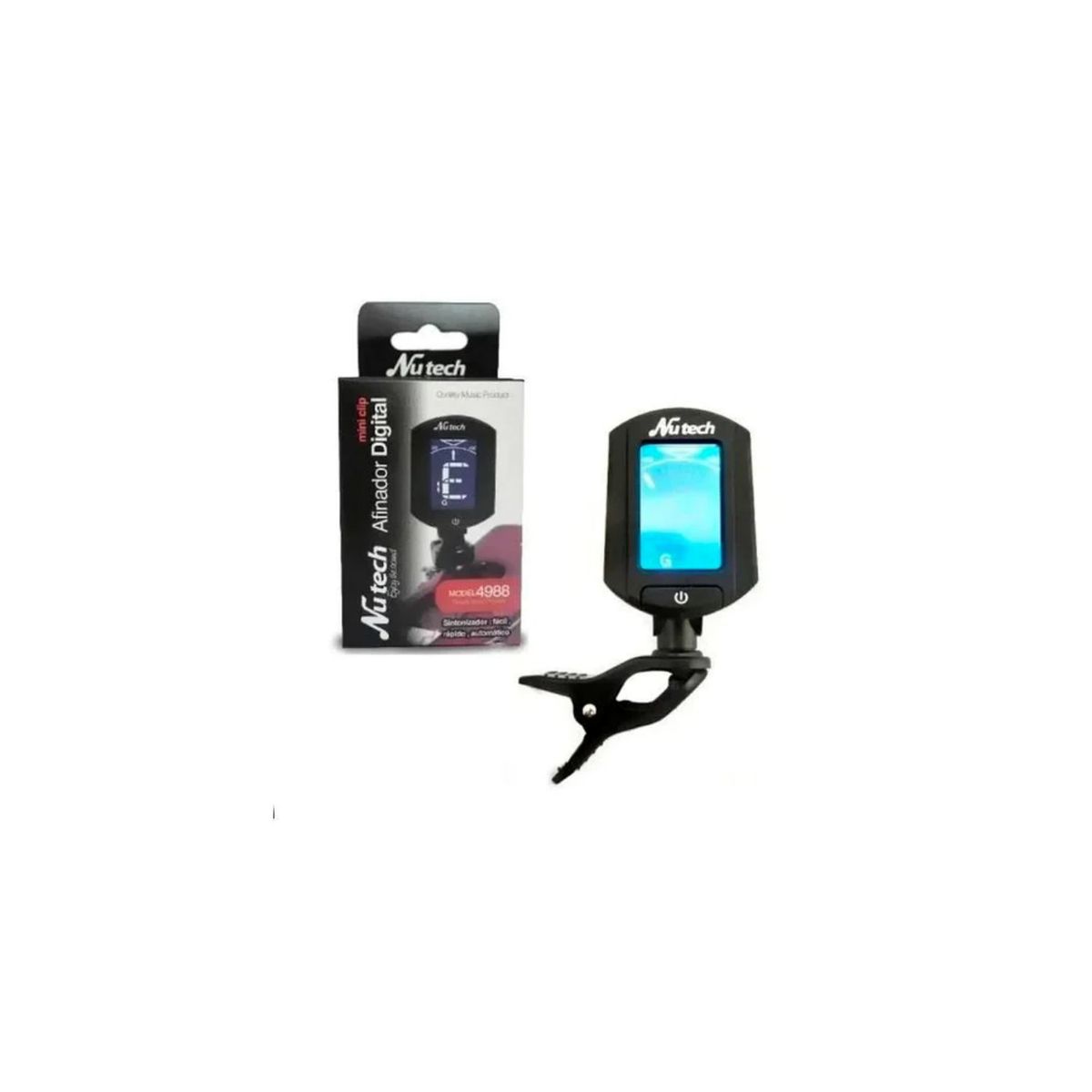 NUTECH - Afinador Cromático Clip Mini Nutech - SC