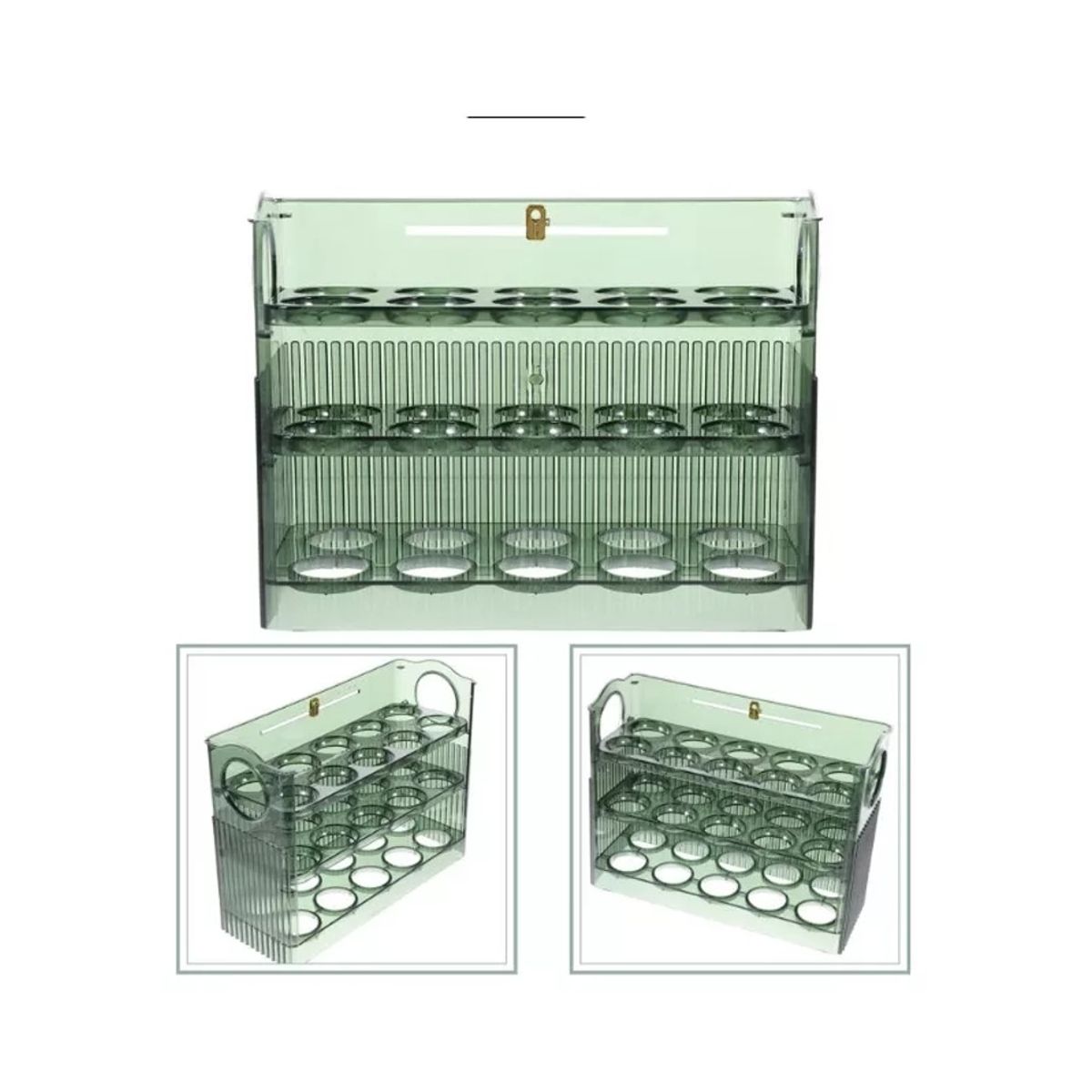 GENERICO - Organizador Estante De Huevos Para Nevera Encimera 30 Und