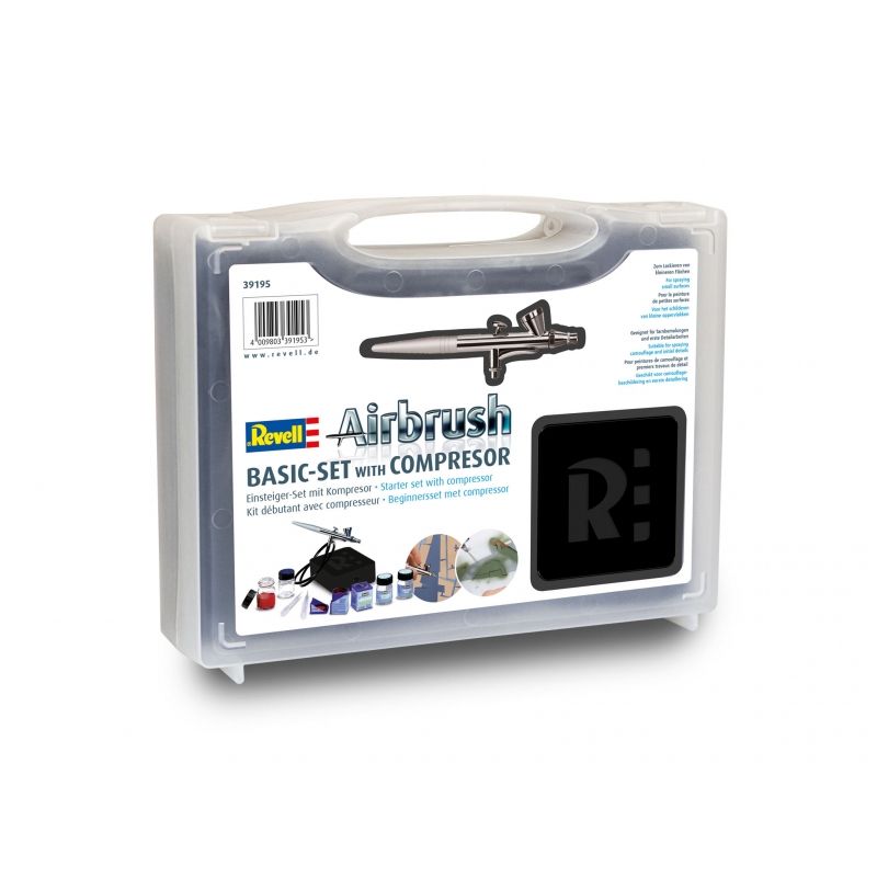 REVELL - REVELL 39195 REVELL NEW BASIC SET ( AIRBRUSH AND COMPRESSOR