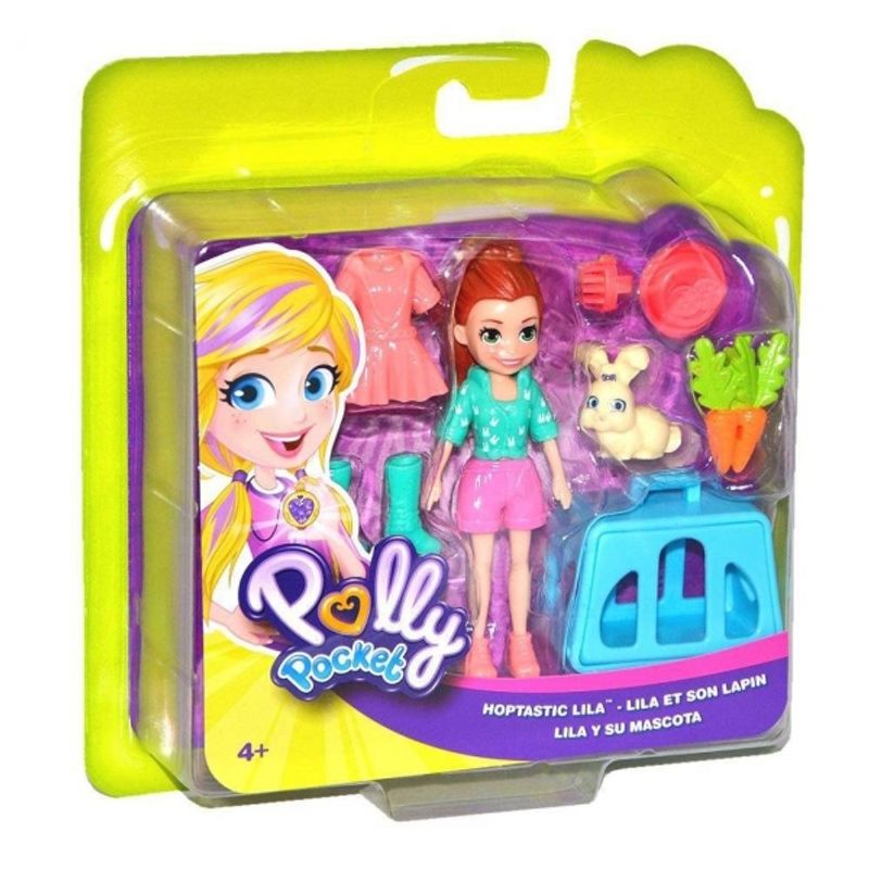 MATTEL - MATTEL GDM11 POLLY POCKET LILA Y SU CONEJITO