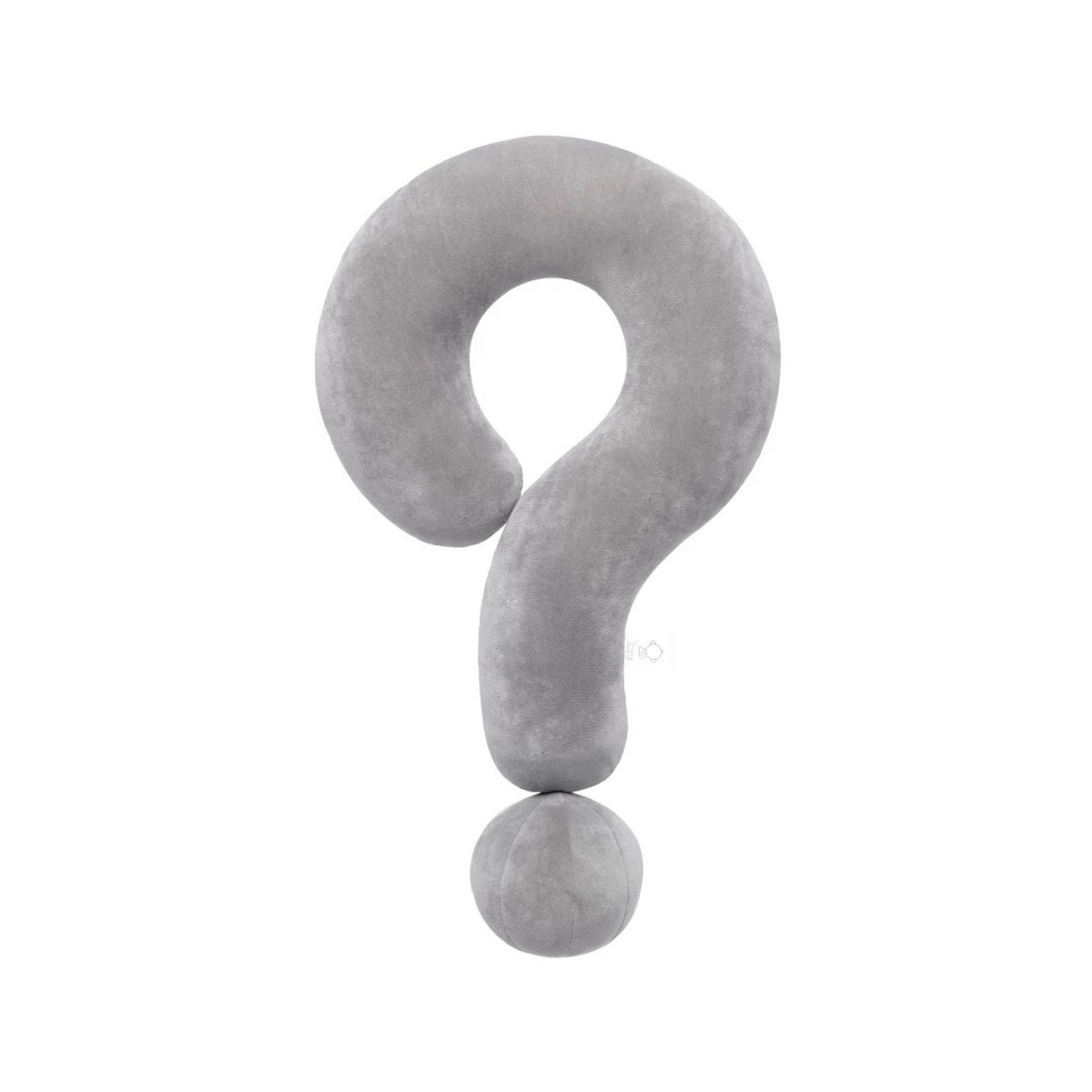 GENERICO - Peluche Signo De Interrogación 60cm Kawaii Almohada Gris