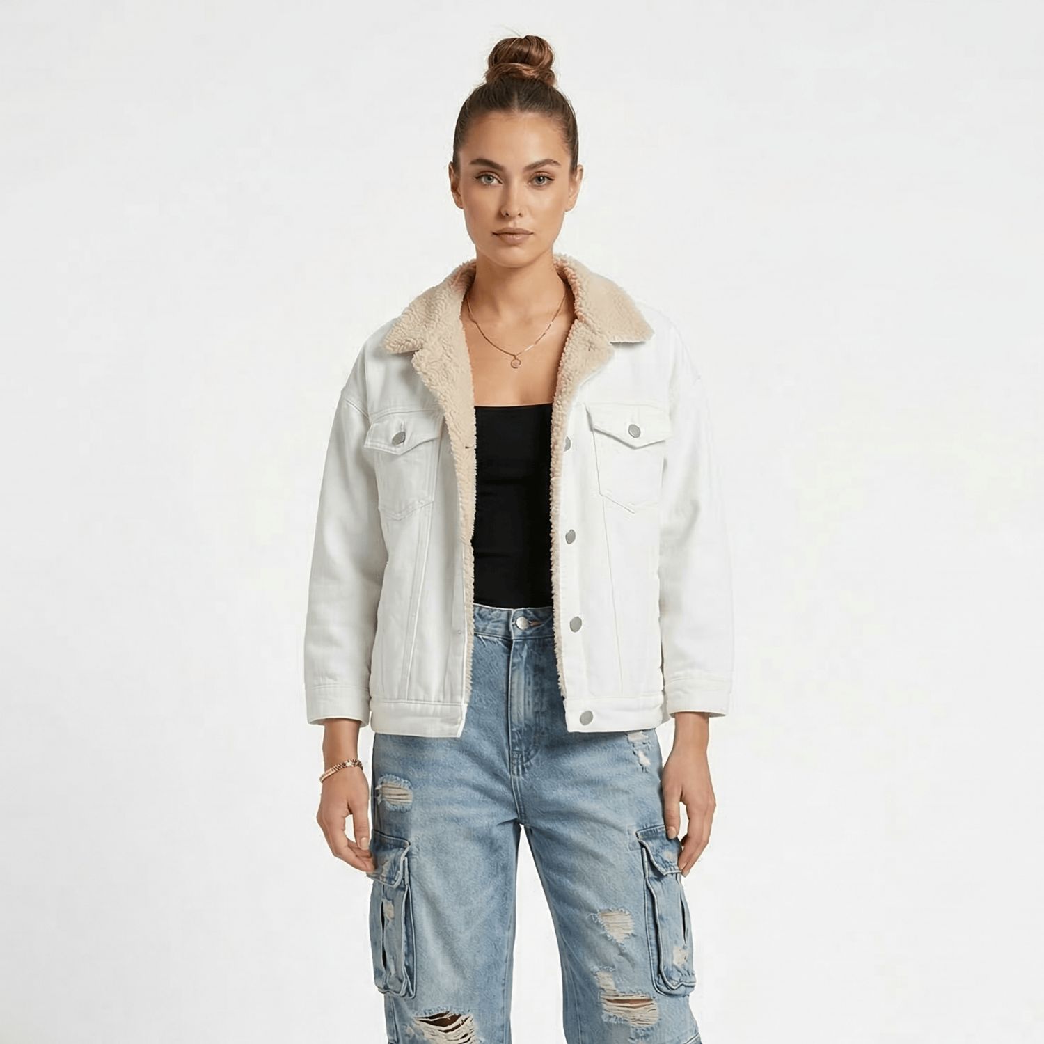 D'JOE Chaqueta Denim Chiporro Africa Mujer Manga 34 | Falabella Chile