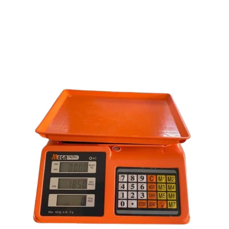 MEGATRONIC - Balanza Digital de 40 kg Recargable