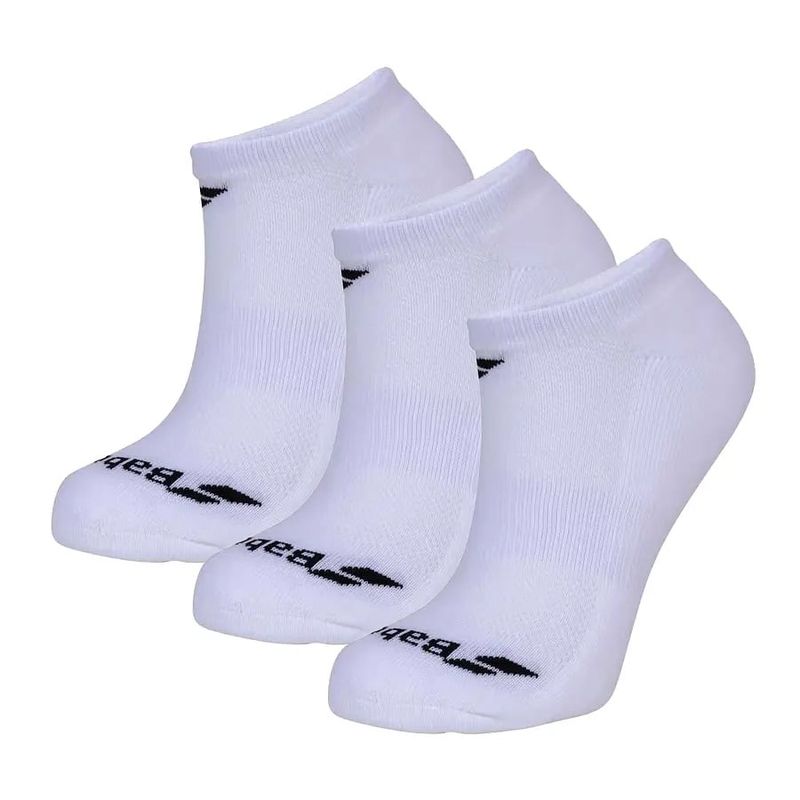BABOLAT - Calcetín Deportivo Babolat Blanco Invisible - 3 Pares Tenis Padel