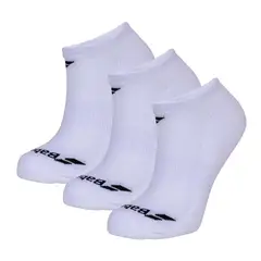 BABOLAT - Calcetín Deportivo Blanco Invisible - 3 Pares Tenis Padel