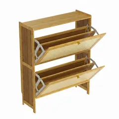 HALMAN - Organizador zapatero doble 70x17x87cm