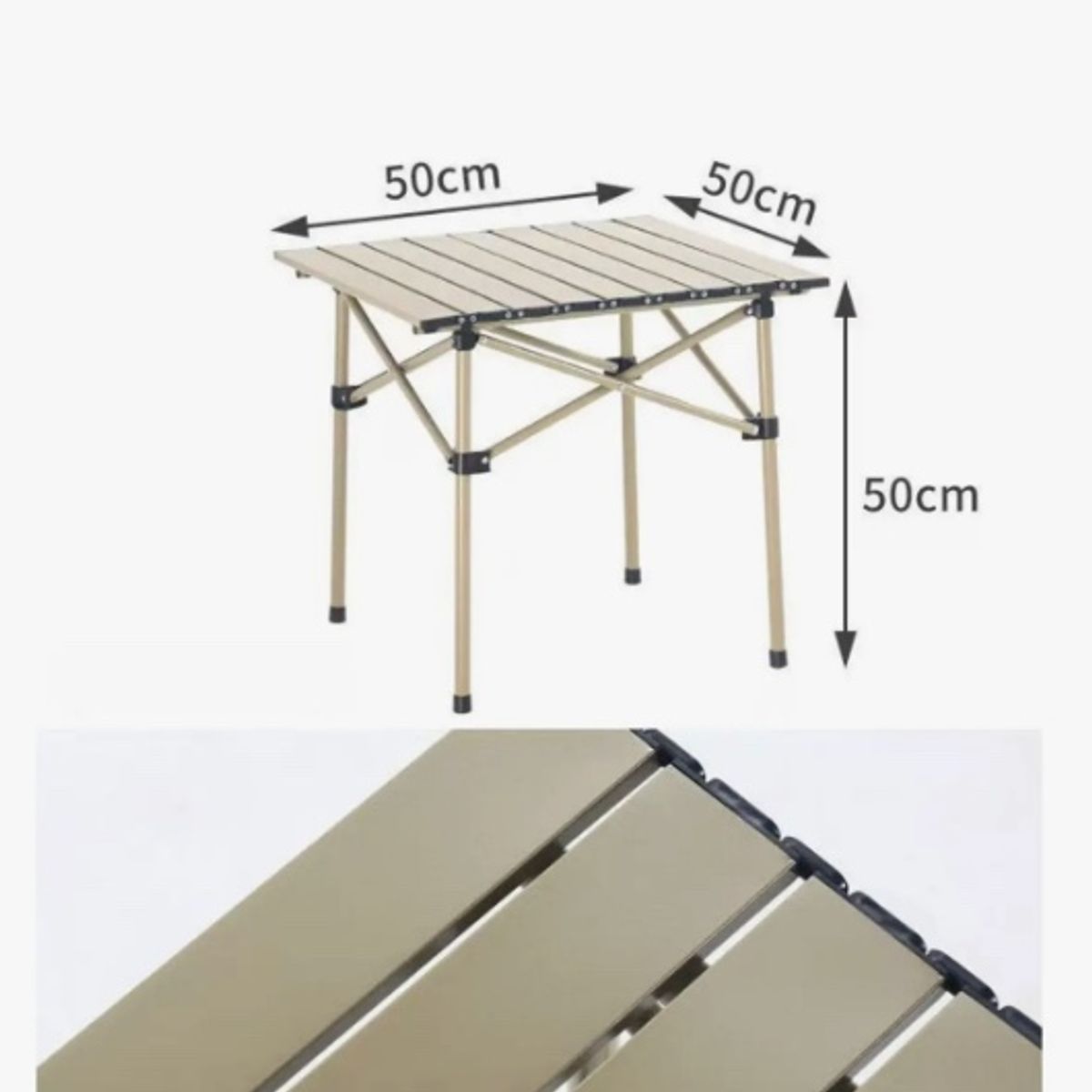 GENERICO - Mesa Plegable Con 2 Sillas Camping