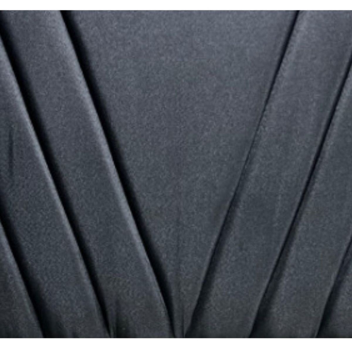 DULCES SUEÑOS - Respaldo Moderno Lineal en V apto para 1 pl y 1.5 plaza  Negro Felpa