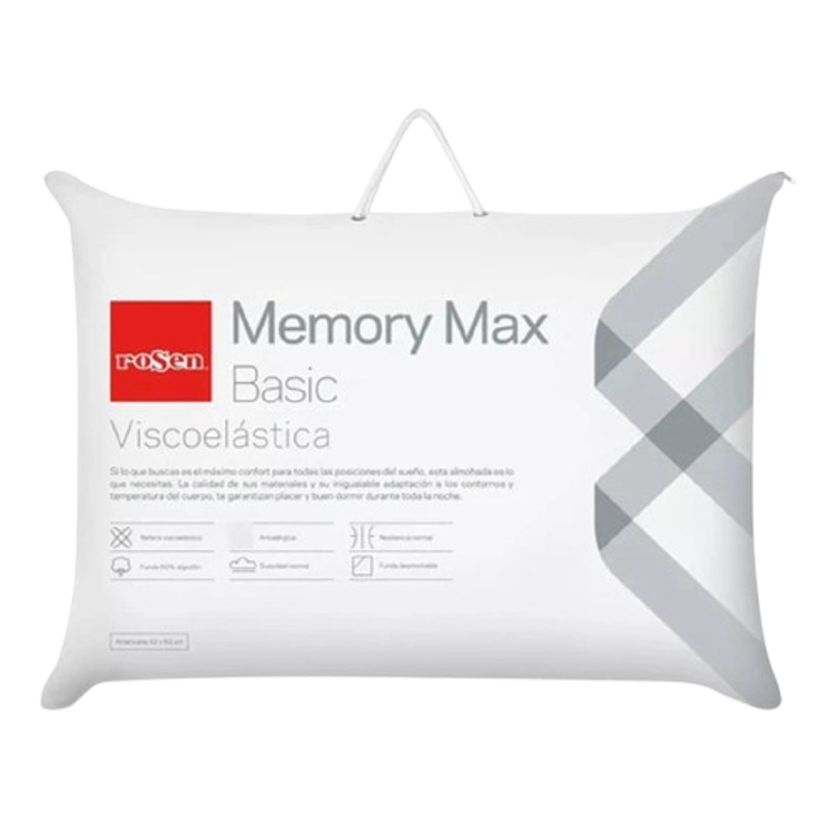 ROSEN - Almohadas Rosen Memory Max Americana 42x62 Cm