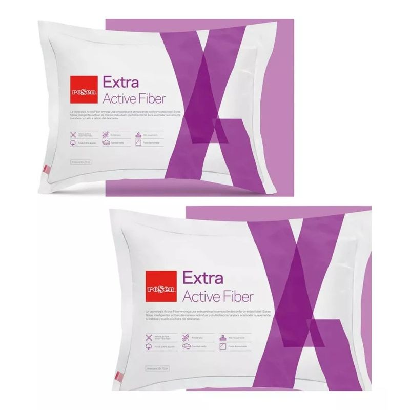 ROSEN - Pack De 2 Almohadas Rosen Extra 50x70 Cm.
