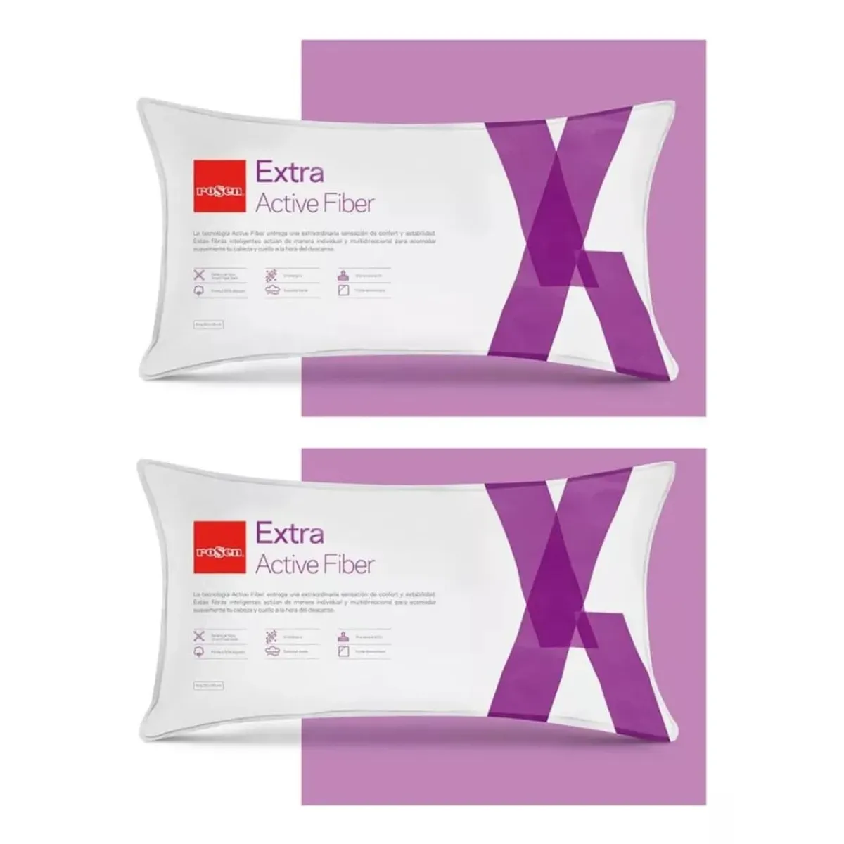 ROSEN - Pack 2 Almohadas Extra Active 50 X 90 - Rosen