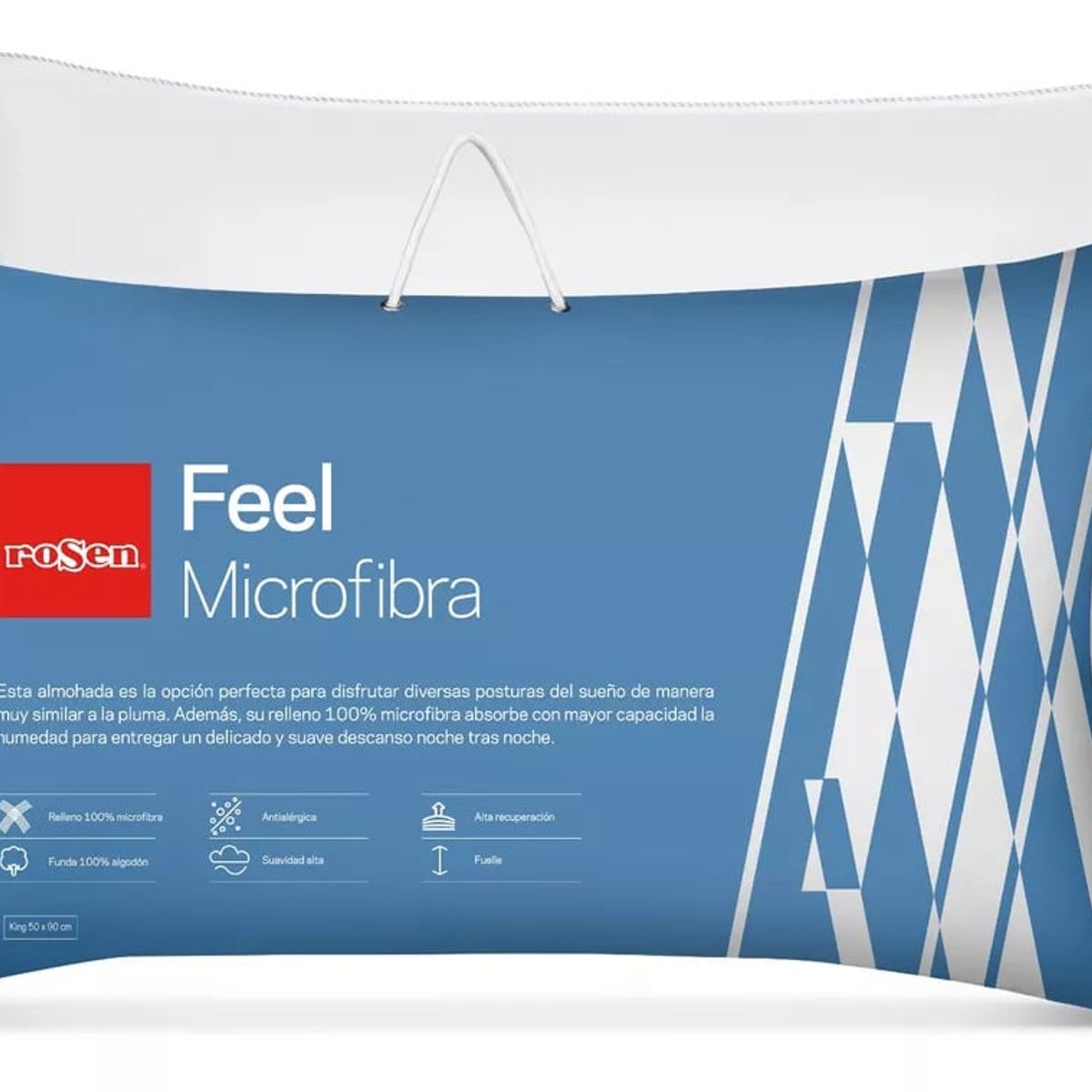 ROSEN - Almohada Feel Microfibra King 50 X 90cm - Rosen