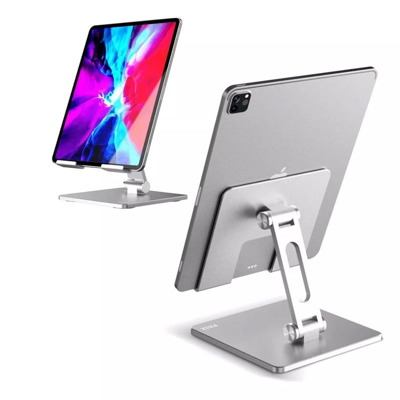 NO LOGO - Soporte Escritorio Aluminio Ajustable Plegable Tablet Y iPad