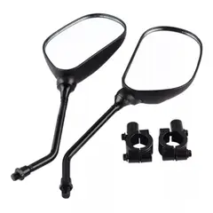 KUANGYE - Soporte Abrazadera Y Espejos Retrovisor Universal Scooter