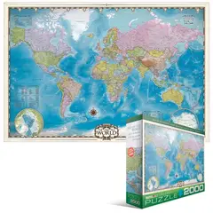EUROGRAPHICS - 8220-0557 MAP OF THE WORLD PUZZLE 2000 PIEZAS