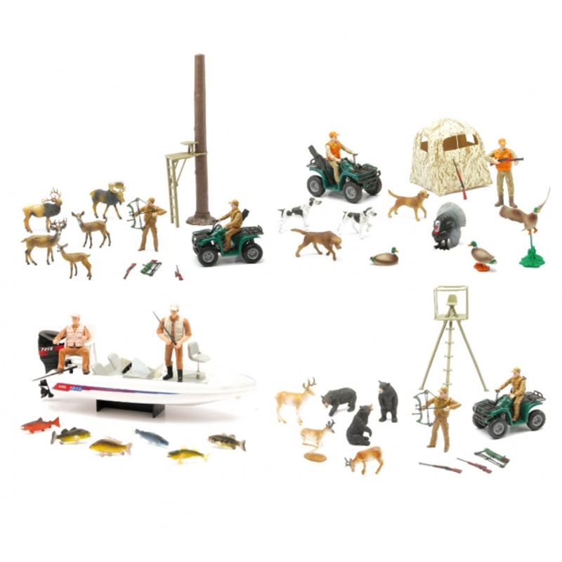GENERICO - NEWRAY 76335 NEW HUNTING AND FISHING PLAYSET