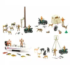 GENERICO - NEWRAY 76335 NEW HUNTING AND FISHING PLAYSET